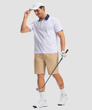 men's dry fit printed golf polo in golf clubs white - matching outfits view