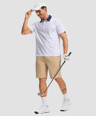 men's dry fit printed golf polo in golf clubs white - matching outfits view