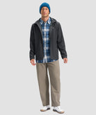 men's fleece-lined hooded softshell jacket in gray - matching outfits view