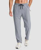 men's lightweight 3-pocket sweatpants in cloudy gray - front view