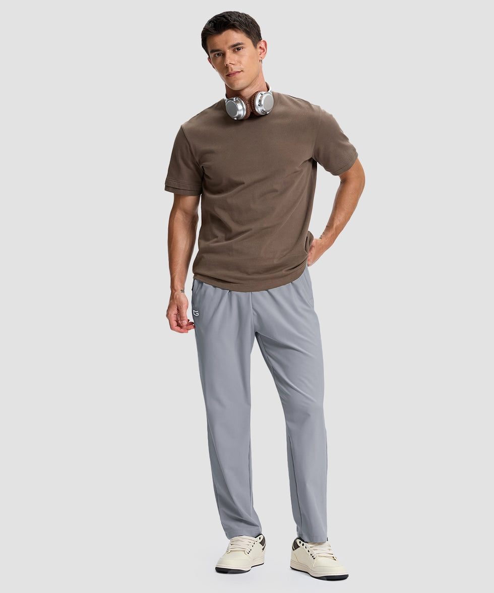 men's lightweight 3-pocket sweatpants in cloudy gray - matching outfits view