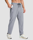 men's lightweight 3-pocket sweatpants in cloudy gray - pocket detail