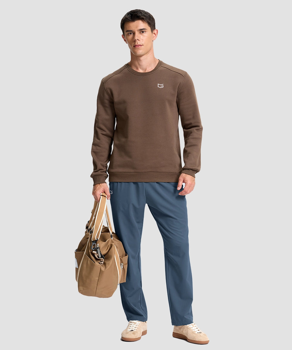 men's lightweight 3-pocket sweatpants in dark blue - matching outfits view
