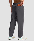 men's lightweight 3-pocket sweatpants in dark gray - back view