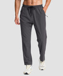 men's lightweight 3-pocket sweatpants in dark gray - front view