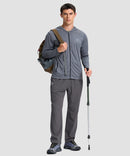 men's lightweight 3-pocket sweatpants in dark gray - matching outfits view