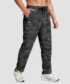 men's lightweight 3-pocket sweatpants in gray camo - pocket detail