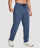 men's lightweight 3-pocket sweatpants in indigo blue - pocket detail