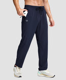 men's lightweight 3-pocket sweatpants in navy - pocket detail