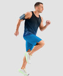 men's lightweight back reflective tank in gradient black blue - matching outfits view