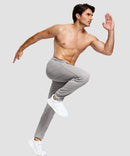 men's lightweight pocketed sweatpants in bright gray - matching outfits view