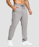 men's lightweight pocketed sweatpants in bright gray - pocket detail