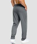 men's lightweight pocketed sweatpants in iron gray - back view