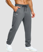 men's lightweight pocketed sweatpants in iron gray - pocket detail
