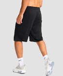 men's lightweight with zipper pockets short 11'' in black - back view