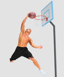men's mesh side slit short 11'' in black - front view