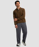 men's mesh zip pockets sweatpants in dark gray royal blue - matching outfits view