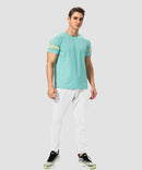 men's mid-waist zipper pockets joggers in white - matching outfits view
