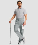 men's multi-pocket hiking pants in light gray - matching outfits view