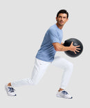 men's reflective zip pockets joggers in white - matching outfits view