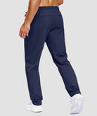 men's tall fleece-lined sweatpants in navy - back view