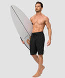 men's uv protection board shorts 9'' in black - matching outfits view