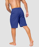 men's uv protection board shorts 9'' in blue - back view
