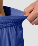 men's uv protection board shorts 9'' in blue - waistband detail view