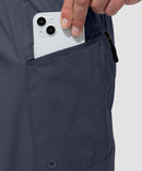 men's uv protection board shorts 9'' in dusty blue - pocket detail view