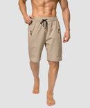 men's uv protection board shorts 9'' in light gray - front view