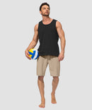 men's uv protection board shorts 9'' in light gray - matching outfits view