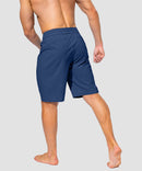 men's uv protection board shorts 9'' in midnight - back view