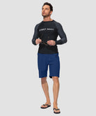 men's uv protection board shorts 9'' in midnight - matching outfits view