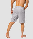 men's uv protection board shorts 9'' in silver - back view