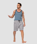 men's uv protection board shorts 9'' in silver - matching outfits view