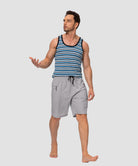 men's uv protection board shorts 9'' in silver - matching outfits view