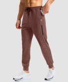 mid-rise heavyweight joggers in dusty blue - pocket details view