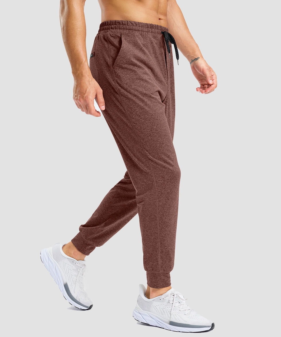 mid-rise heavyweight joggers in dusty blue - side view