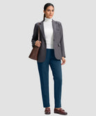 women's fleece-lined golf pants 27''/29'' in dark blue - matching outfits view