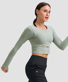 women's pull-on thermal joggers in gray - matching outfits view