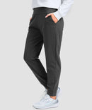 women's pull-on thermal joggers in heather charcoal - side view