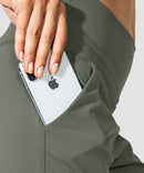 women's pull-on with pockets jogger in grey sage - pocket details view