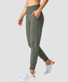 women's pull-on with pockets jogger in grey sage - side view