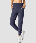 women's pull-on with pockets jogger in navy - front view