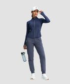 women's tall fleece-lined joggers 30'' 32'' 34'' in dusty blue - matching outfits view