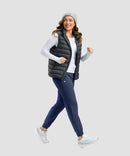 women's ultra high rise fleece-lined joggers in navy - side view